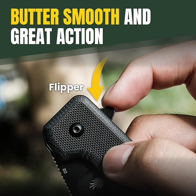 Kizer Nice Guy Pocket Folding Knife, 2.84??D2 Steel Blade knives, G10 Handle Small EDC Knife, Liner