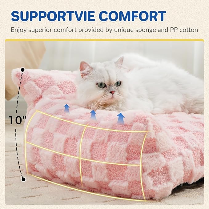 Large Dog Bed Sofa, Fluffy Pet Bed for Medium and Large Dogs, Supportive Dog Couch Sofa for Dogs