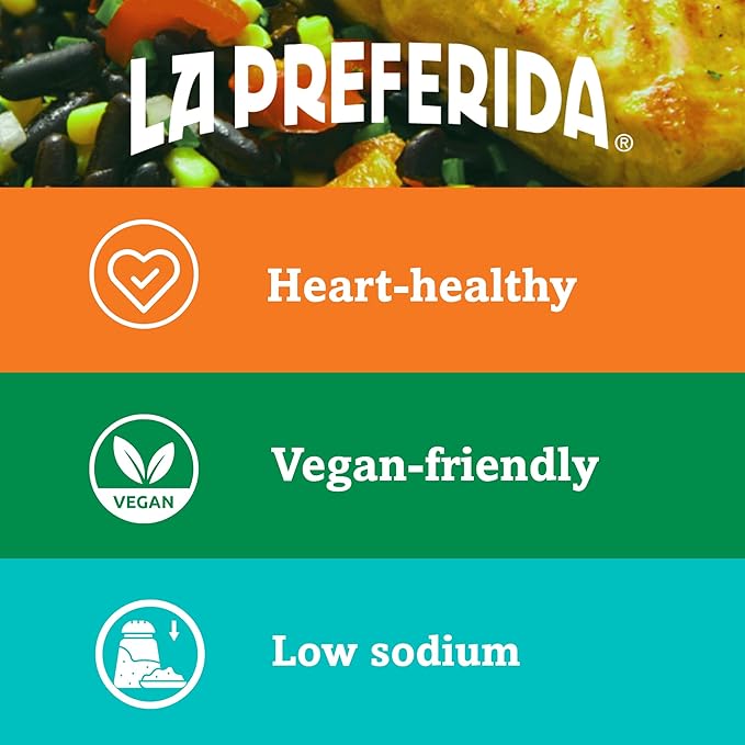 La Preferida Black Beans, Low Sodium, 15 oz (Pack of 1)