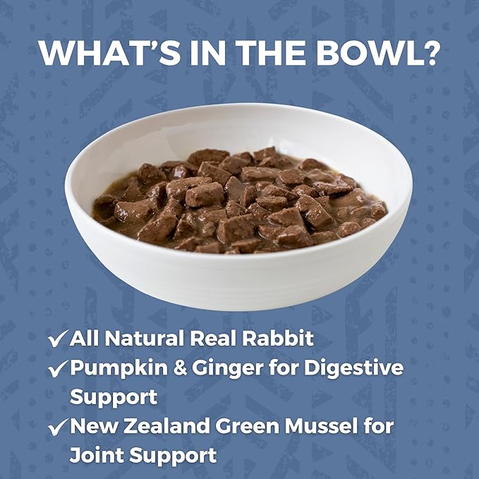 KOHA Minimal Ingredient Rabbit Stew for Dogs, High Protein Limited Ingredient Dog Food, 12.7oz Cans