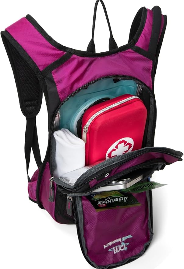 15L Insulated Hydration Backpack Pack with 2L Water Bladder Lightweight Hiking Backpack Bag for
