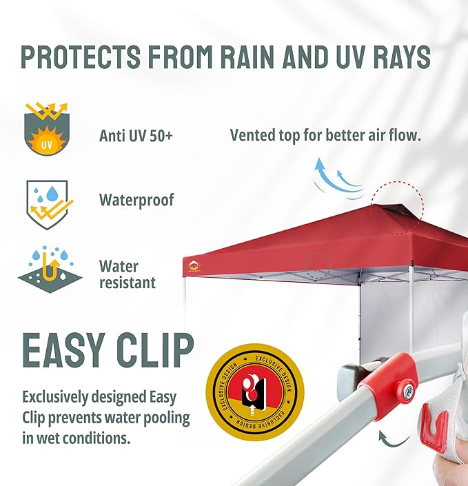 CROWN SHADES 12x12 Pop Up Canopy Tent Instant Commercial with 150D Silver Coated Fabric Including 1