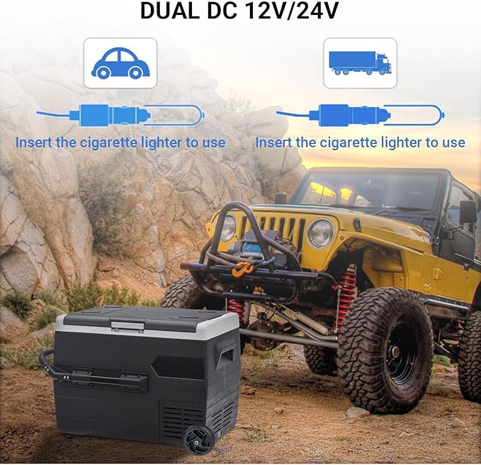 Smad Electric Cooler 69QT(65L), 12 Volt Refrigerator -4?~50?, Portable Freezer 12/24V DC for