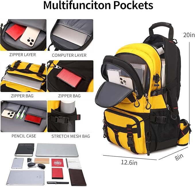 Nerlion 40L Hiking Backpack Travel Backpack for Men Women Camping Waterproof Outdoor Hiking Daypack