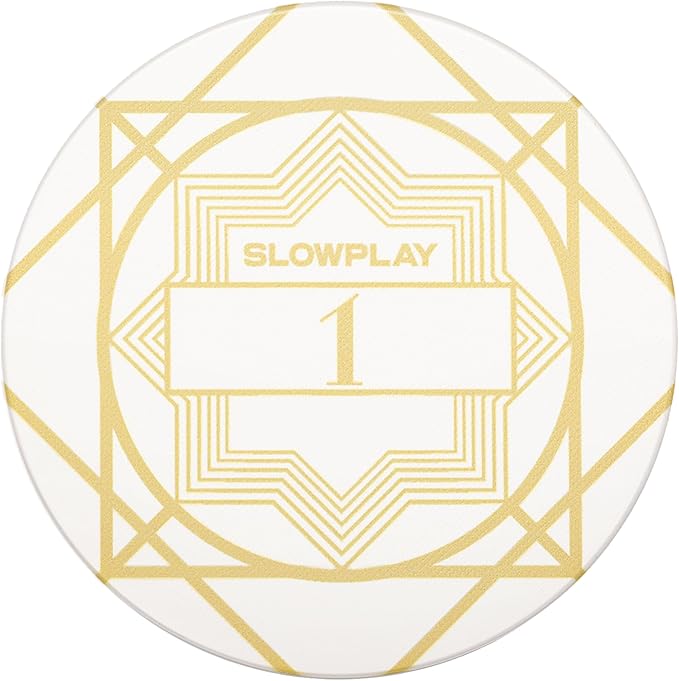 SLOWPLAY Nash Ceramic Poker Chips in Bulk, Casino Grade Ceramic 12-Gram Poker Chip for Texas