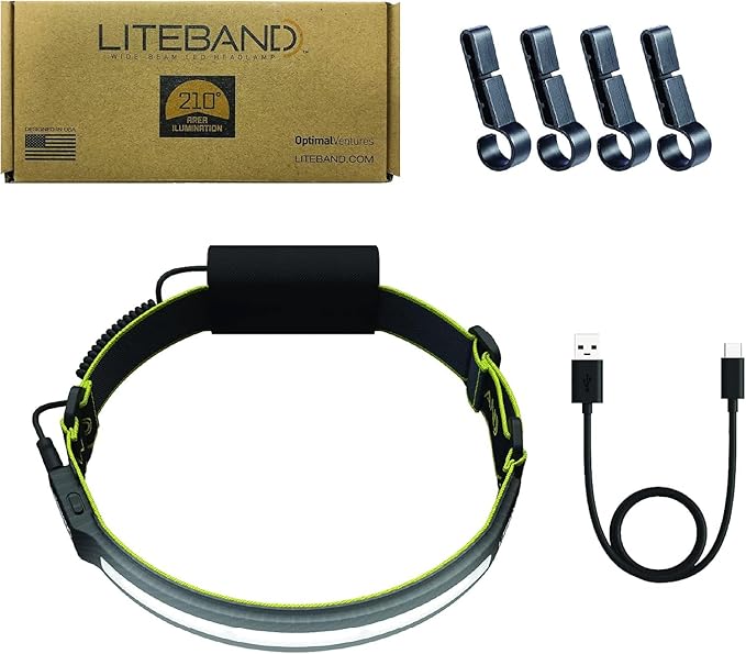 LED Headlamp, Liteband PRO 1000 Lumens Super Bright Head Lamp, Rechargeable Battery Powered