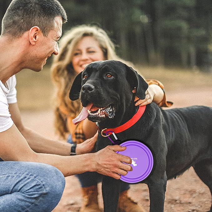Rest-Eazzzy Large Collapsible Dog Bowls 1000 ml, 2-Pack Dog Portable Water Bowl for Dogs Cats Pet