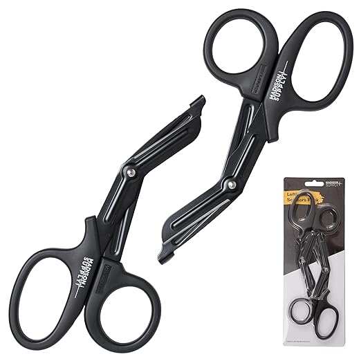 Madison Supply Medical Scissors, EMT and Trauma Shears - 7.5-Inch Bandage Scissors, Stainless Steel