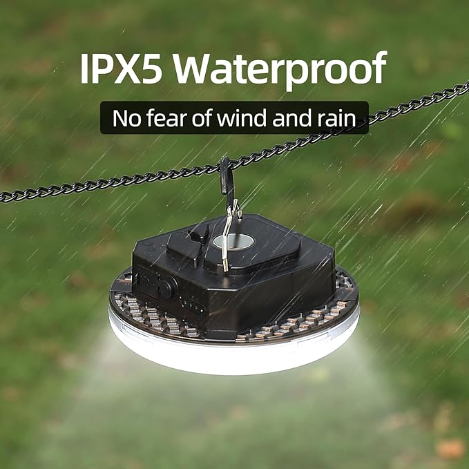 12000mAh (45W) Camping Hanging Tent Light Emergency Power Outage Lantern Home Use 4000LM 3 Modes