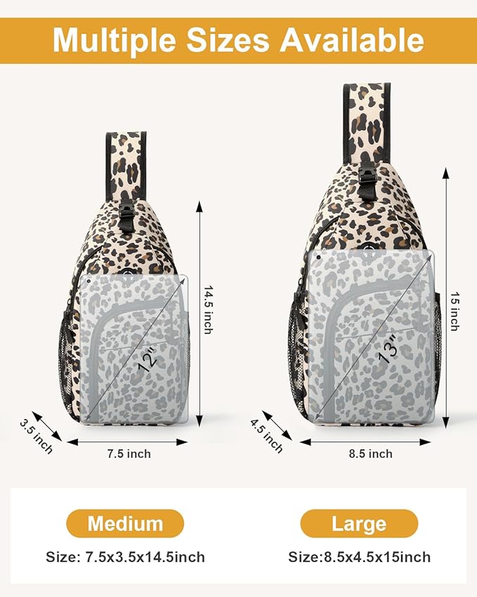 Crossbody Bags for Women Man Waterproof Sling Bag Backpack Trendy Casual Cross Body Bag with