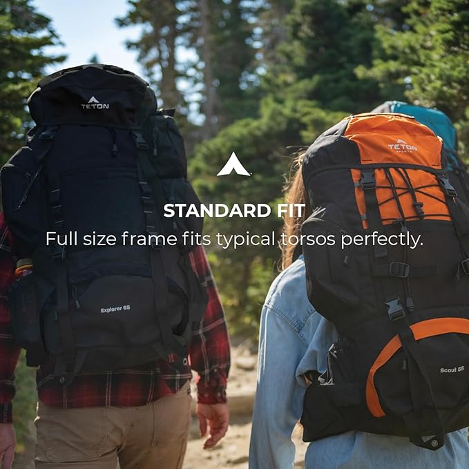 TETON 85L Explorer Internal Frame Backpack for Hiking, Camping, Backpacking, Rain Cover Included