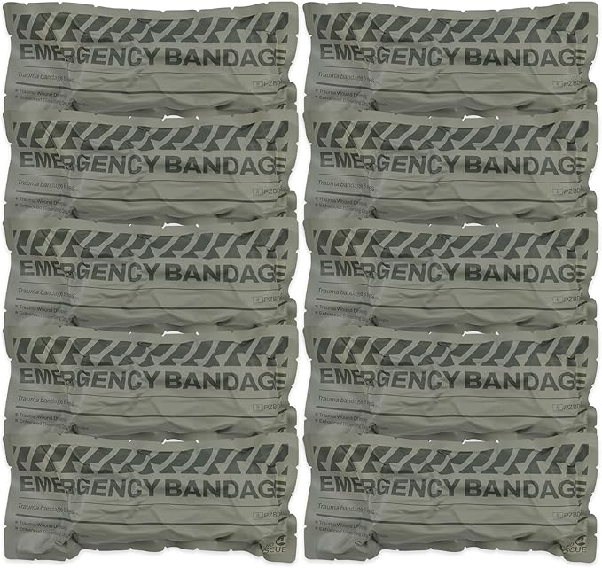 RHINO RESCUE 6" Emergency Compression Bandage Strile Trauma Wound Dressing Israeli First Aid Kit