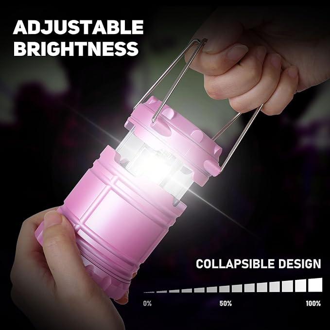 6-Pack Mini LED Camping Lanterns, Portable Camping Lights, Outdoor Tent Lights, Essential Emergency