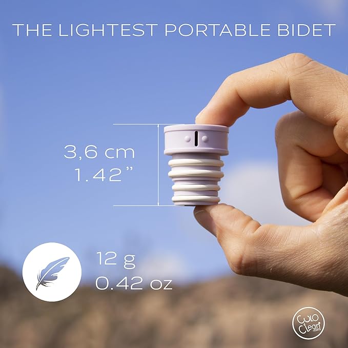 CuloClean Portable Bidet for Toilet, Travel, or Camping. Compatible with Any Plastic Bottle.