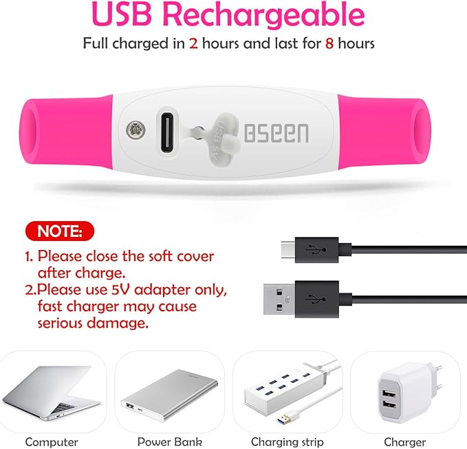 Led Dog Collar, BSEEN USB Rechargeable Flash Dog Necklace Light, Pet Safety Collar Makes Your