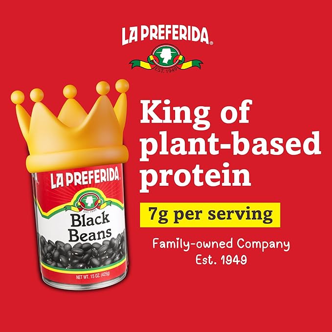La Preferida Black Beans, Low Sodium, 15 oz (Pack of 1)