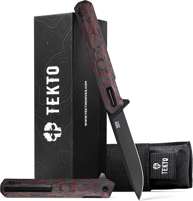 F2 Bravo Folding Pocket Knife - D2 Steel Blade, Ceramic Ball Bearings - EDC - Snap, Swift Flip for