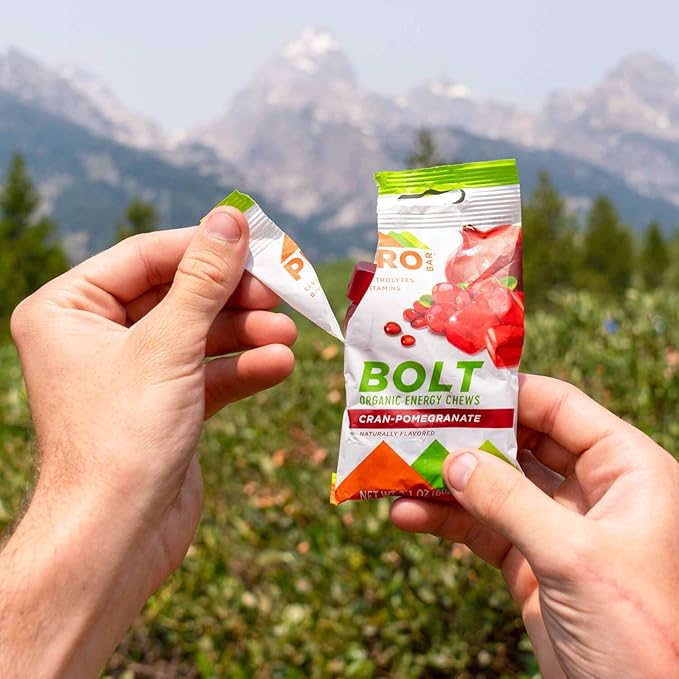 PROBAR - BOLT Organic Energy Chews, Cranberry Pomegranate, Non-GMO, Gluten-Free, USDA Certified