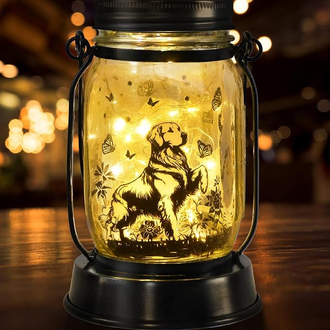 Golden Retriever Gifts for Women/Men Golden Retriever Solar Lanterns Dog Mom Birthday Dog Lovers