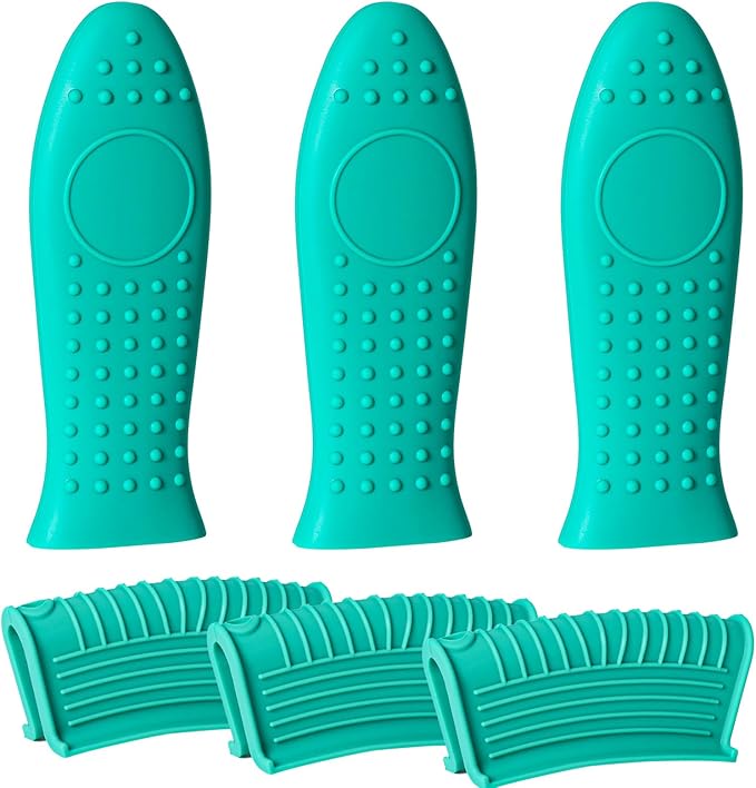 Joyhalo Joyhalo Cast Iron Skillet Handle Cover, 6 Pack Pot Handle Covers Heat Resistant, Cast Iron