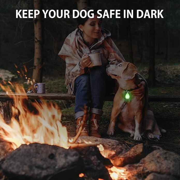 2-Pack Rechargeable Dog Light, Dog Collar Light,Waterproof ,3 Modes LED Dog Safety Lights,Multiple
