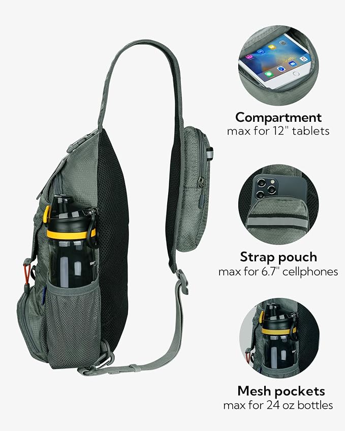 Waterfly Hiking Backpack - Small, Grey - product view 4