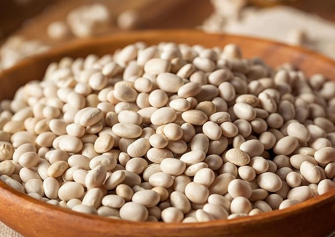 Food to Live Navy Beans, 5 Pounds ??Raw, Dried, Vegan, Kosher, Whole Small White Kidney Beans in