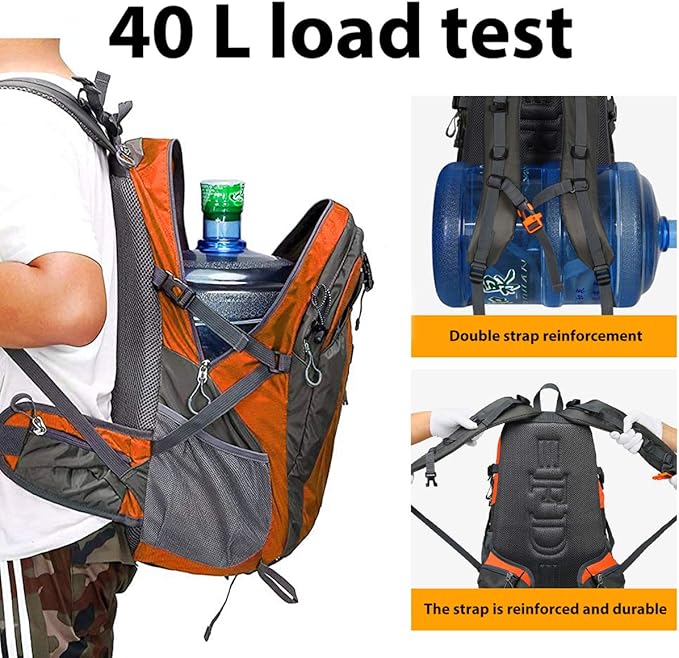 FENGDONG 40L Waterproof Lightweight Outdoor Daypack Hiking,Camping,Travel Backpack for Men Women