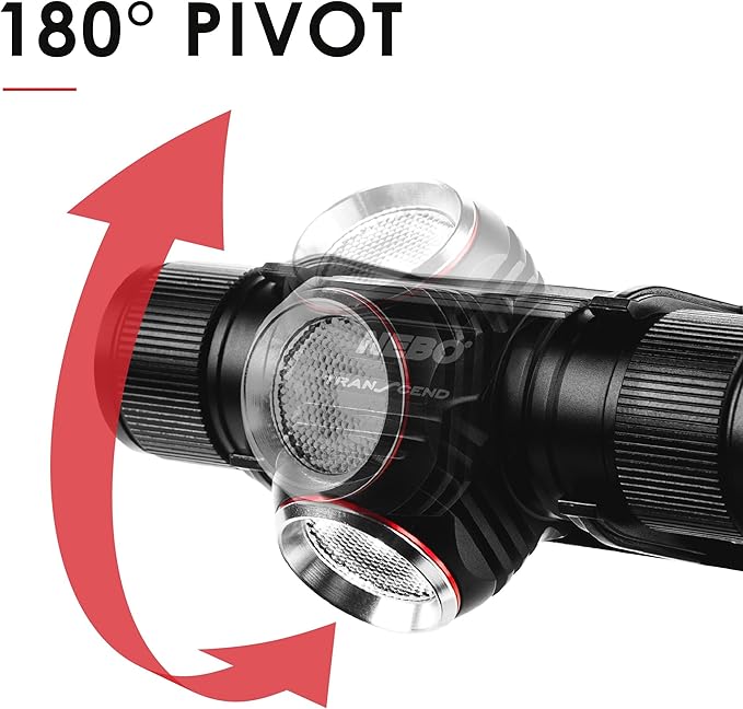 NEBO Transcend Rechargeable Headlamp | 1000 Lumens, 5 Light Modes, Detachable Magnetic Work Light
