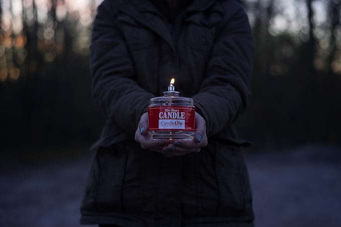CandleLife Emergency Survival Candle (Set of 4) - 115 Hours Long Lasting Burning Time - Great