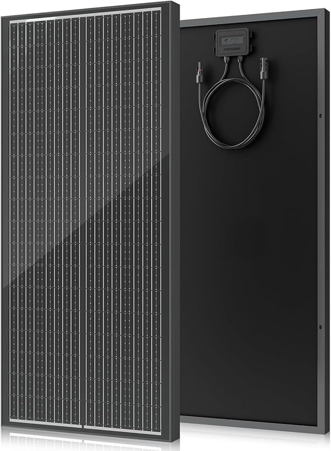 18BB 100 Watt Solar Panel, N-Type 12V 100W Solar Panel, 25% High Efficiency Monocrystalline PV