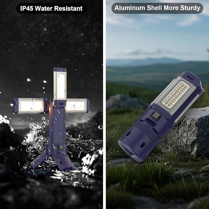 10000mAh Rechargeable 4000LM Camping Light Telescopic Camping Lantern , 270° Rotating Aluminum