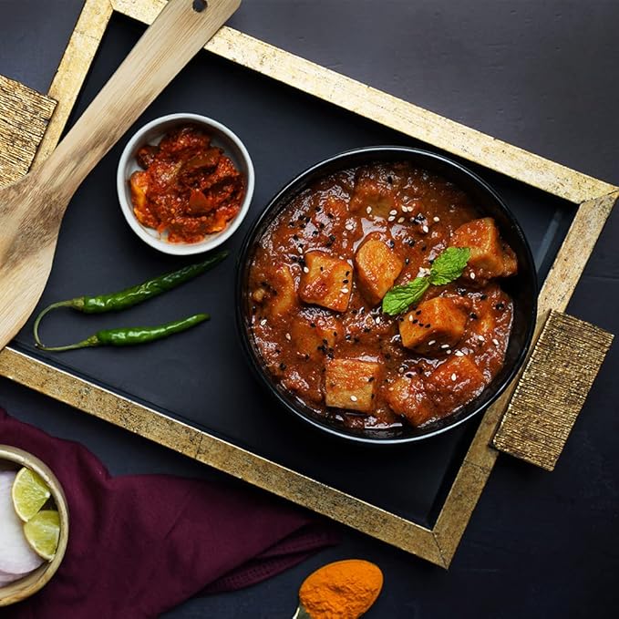 Ashoka Heat & Eat Entrees 1932, Plant-Based Pickled Cooked Potatoes, All-Natural, Real Achari Aloo