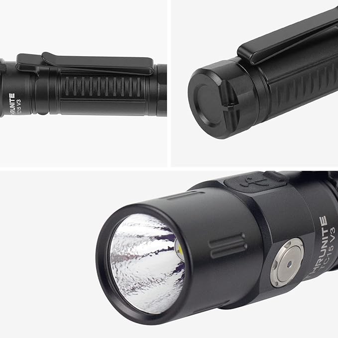 ThruNite TC15 V3 2403 High Lumen Flashlight, USB C Rechargeable LED Handheld Flashlights