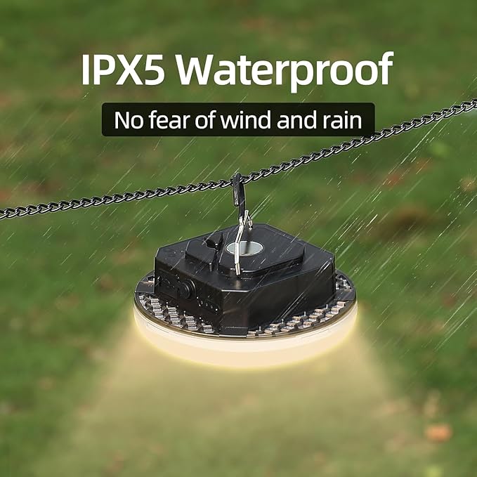 12000mAh (45W) Camping Hanging Tent Light Emergency Power Outage Lantern Home Use 4000LM 3 Modes