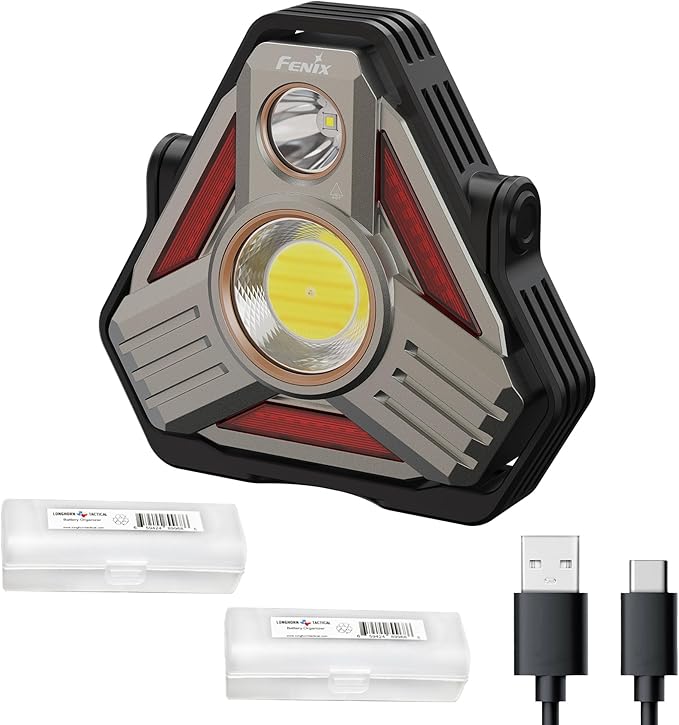 CP50R Rechargeable Lantern Flashlight, 5500 Lumen Spotlight & Floodlight, Multi-Color LEDs