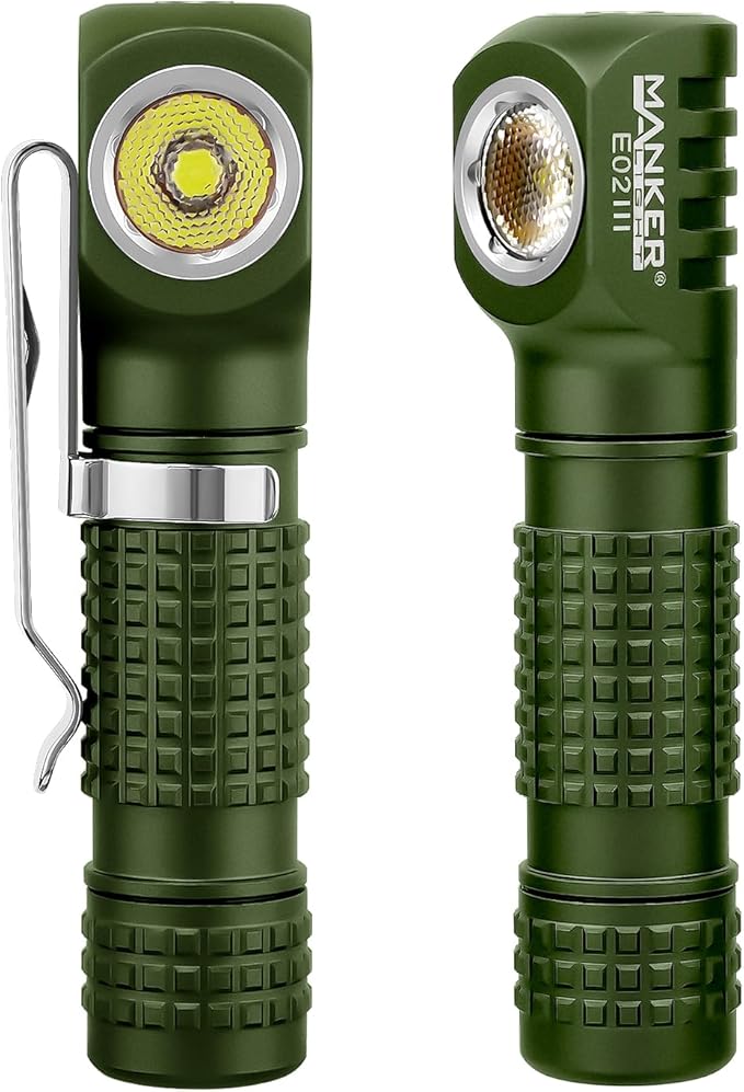 Manker E02III Everyday-Carry Flashlight, USB-c Rechargeable 10440 / AAA Flashlight, Pocket EDC