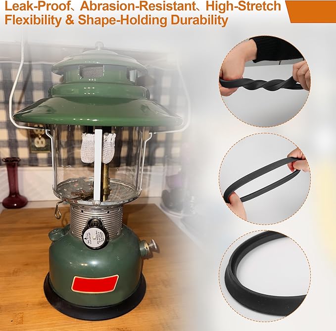 SUNJIKA Camping Kerosene Lamp Silicone Tank Base Protector for Coleman Lanterns, Scratch-Resistant