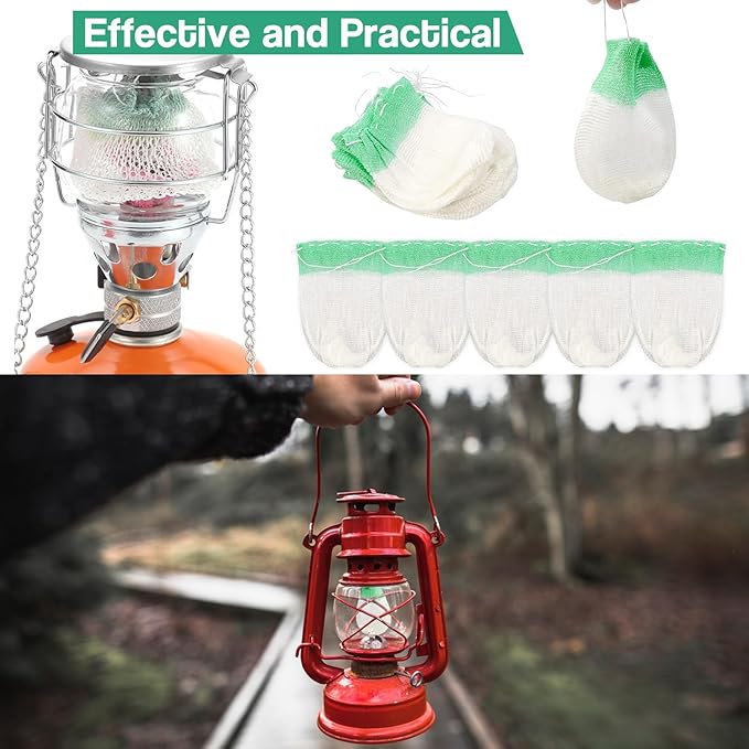 10Pcs Lantern Mantles Propane Lantern Mantles, Soft Light Propane Lampshades for Outdoor Camping