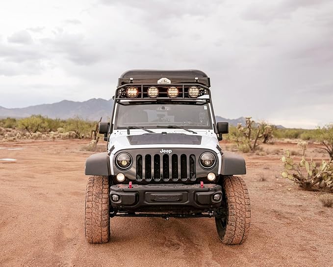 Lensun 105W 12V Hood Flexible Solar Panel for Jeep Wrangler JK (2007-2018) - Off Grid Solar Power