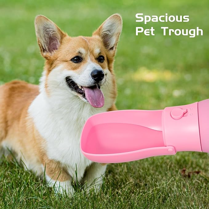 Dog Water Bottle, Travel Puppy Water Bowl, Leak Proof Portable Puppy Water Dispenser, Foldable Dog