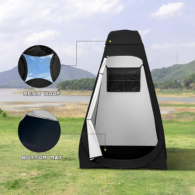 BRIAN & DANY Pop Up Shower Tent, Portable Privacy Camping Changing Tent, Camp Toilet Bathroom Pod