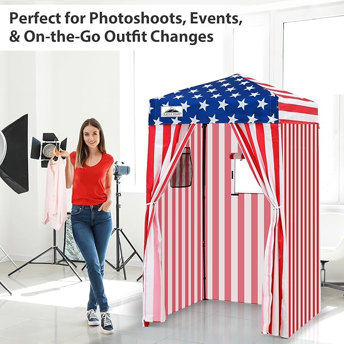 EAGLE PEAK Flex Ultra Compact 4x4 Pop-up Canopy, Sun Shelter, Changing Room, Portable Privacy