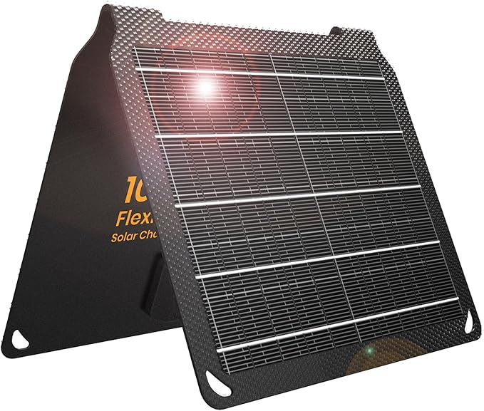 10W Solar Panels Portable (5V 2A Max),Foldable Solar Charger with USB-A Port for Cell