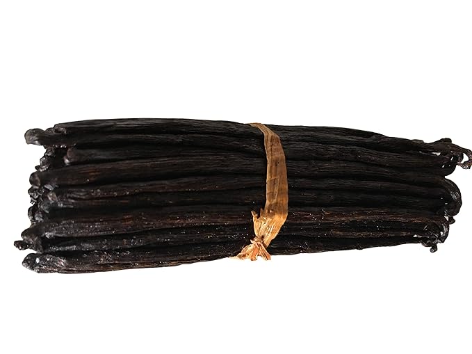 30 Madagascar Organic Vanilla Beans Grade B. Certified USDA Organic. Bulk Bourbon 5"-7" by