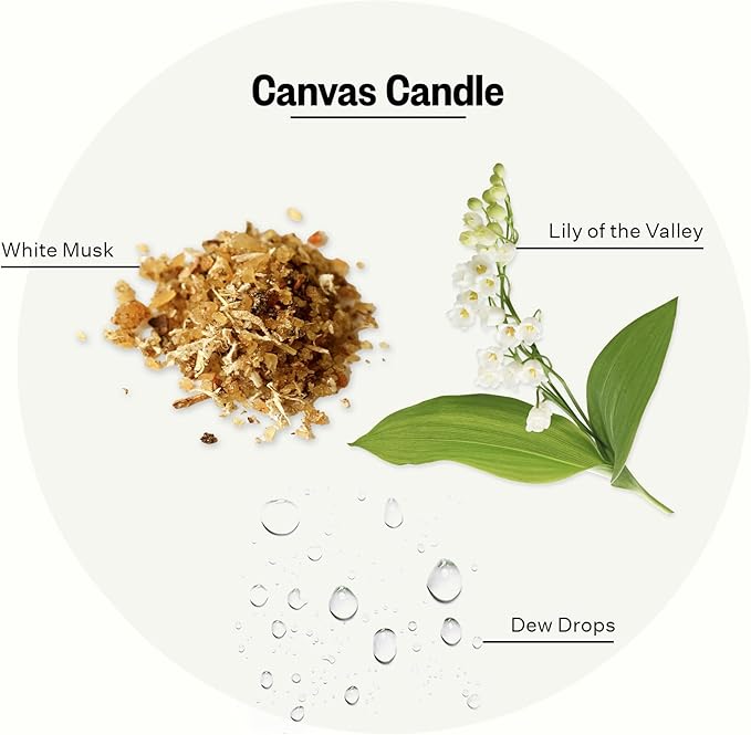 Apotheke 3-Wick Scented Candles for Home, Canvas - 26 oz Soy Wax Jar Candle Gift for Women