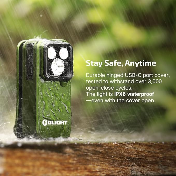OLIGHT Oclip Pro EDC Flashlight Clip-on Light, Rechargeable 500 Lumens with Three Lighting