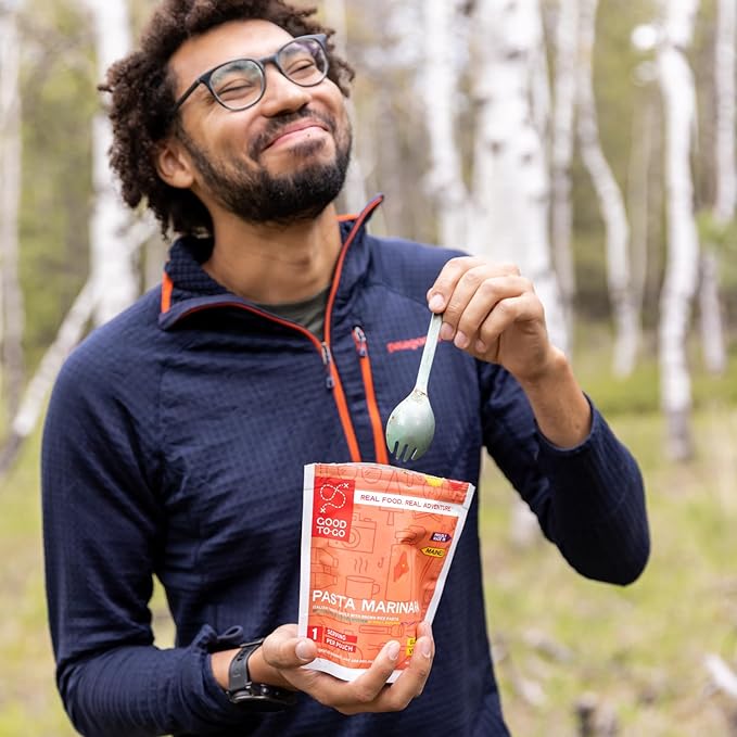 GOOD TO-GO Pasta Marinara (Single Serving) |Camping & Backpacking Food | Just Add Water Backpacking