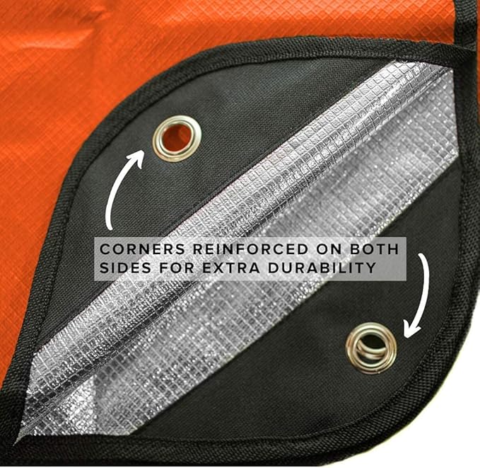Arcturus Insulated Tarp, Reusable Heavy Duty Thermal Survival Blanket ??60x82in, Reflects 90% Body