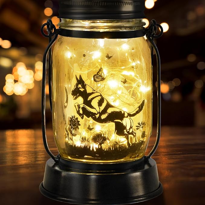 Belgian Malinois Dog Gifts for Women/Men Belgian Malinois Solar Lanterns Birthday Dog Lovers